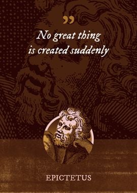 No great thing is created