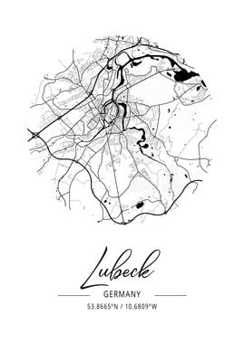 Lbeck Area City Map