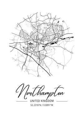 Northampton Area City Map