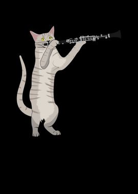 Clarinet Cat Gift