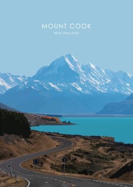 Mount Cook New Zealand Art