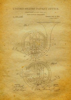 19 French Horn Patent