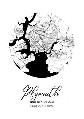 Plymouth Area City Map