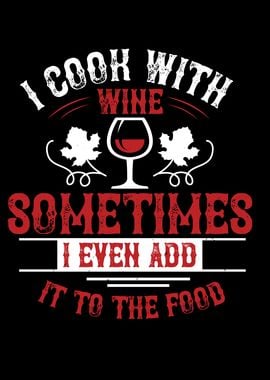 I add wine to the food