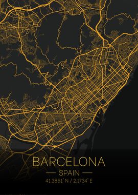 Barcelona Spain Citymap