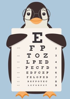 Eye Specialist cute Pengui