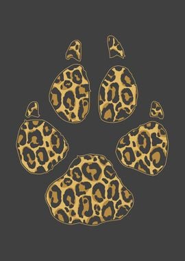 Paw With Leopard Pattern