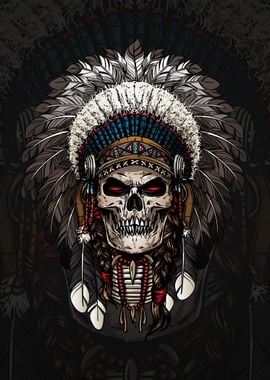 Indian Chief Skull