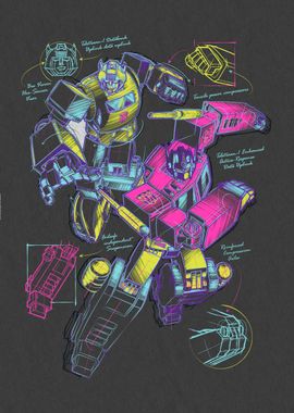 Transformers Bumblebee In New York/Perfect Design For Fans Poster