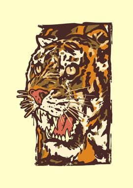 Tiger Illustration Modern