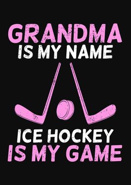 Ice Hockey Grandma Design 