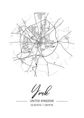 York Area City Map