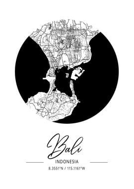 Bali Area City Map