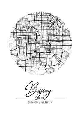 Beijing Area City Map