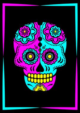 Muerte Skull Colourful