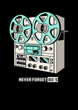 Tape Recorder 80s Design