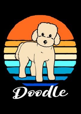 Goldendoodle Retro Dog