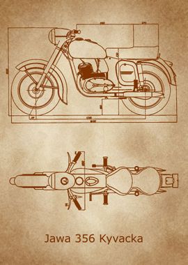 Jawa 356 Kyvacka 1956 old 