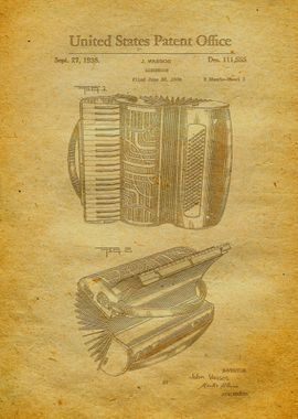 26 Accordion Patent 1938