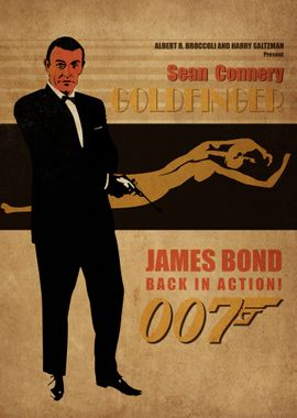 Vintage James Bond Plakat