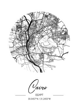 Cairo Area City Map