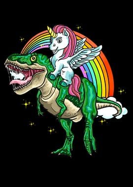 Unicorn Rides On TRex