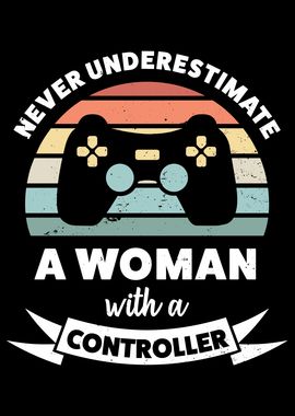 Woman with a Controller