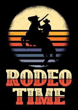 Rodeo Time Western Cowboy