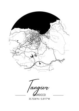 Tangier Area City Map