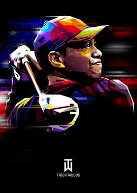 Tiger Woods Pop Art