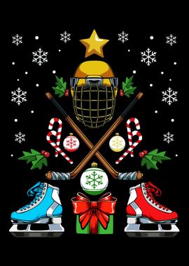 Funny Ice Hockey Christmas