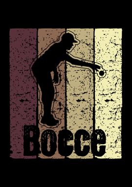 Bocce Player Retro Boccia