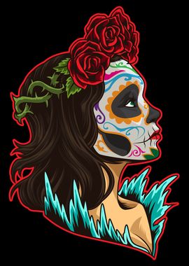 Calavera Catrina Santa