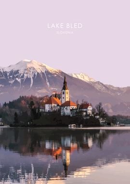 Lake Bled Slovenia Artwork