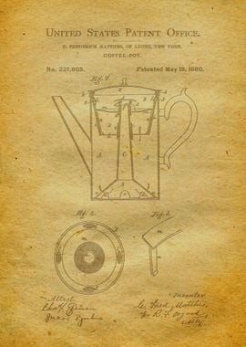 60 Coffee Pot Patent Prin