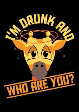 Funny Drunk Animal Giraffe