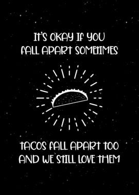 Funny Tacos Quote Artwork