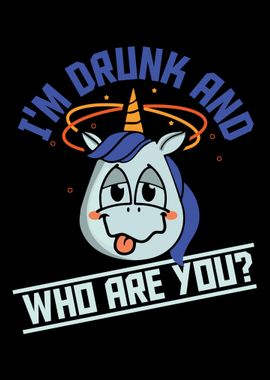 Funny Drunk Animal Unicorn