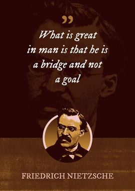 What is great in man is 