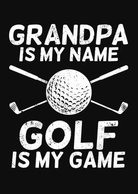 Golfing Grandpa Design 