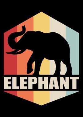 Elephant Retro Vintage