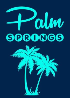 PALM SPRINGS Retro Blue