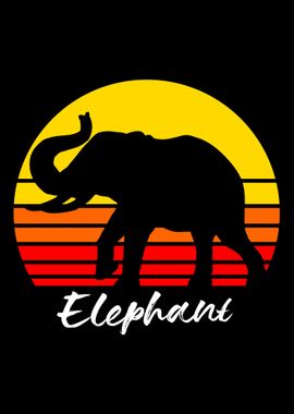 Elephant Retro Vintage