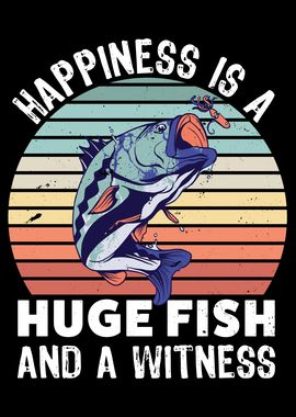 Funny Fishing Gift Fish' Poster, picture, metal print, paint by Phil