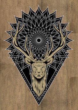 Deer Animal Mandala