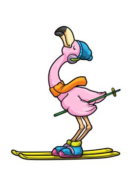 Flamingo Skier Ski