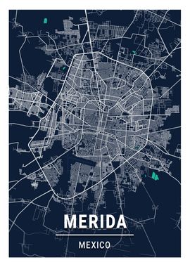 Merida Blue Dark Color Map