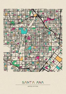 Santa Ana Map