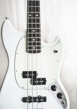 White electric guitar 