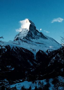 Snowy Mountain Switzerland